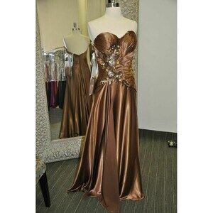 Tony Bowls Grad Prom Dress 111L50 Brown